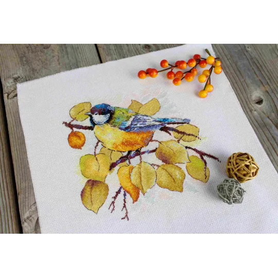 Kreuzstich-Set "Im Herbstwald" 18x19 cm SNV-923