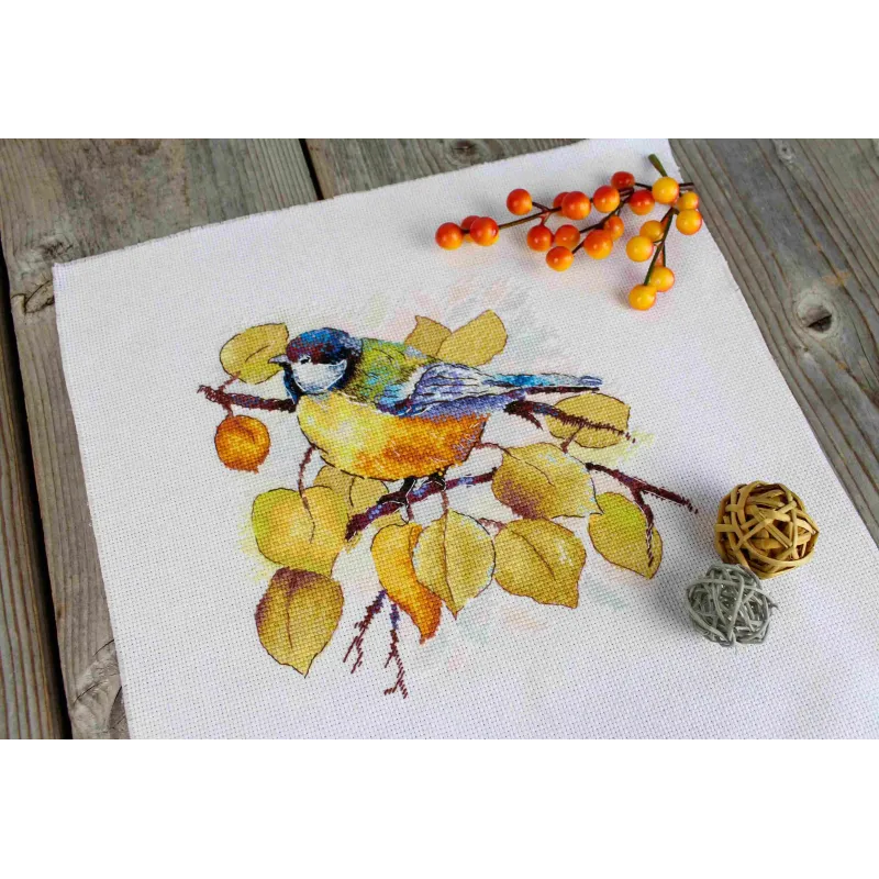 Kreuzstich-Set "Im Herbstwald" 18x19 cm SNV-923