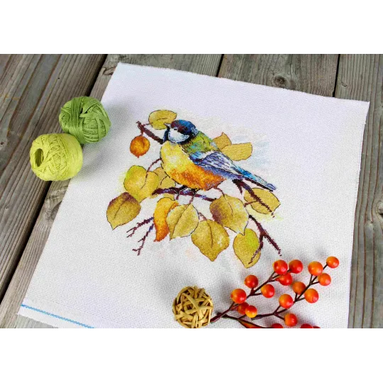 Kit de point de croix « Dans la forêt d’automne » 18x19 cm SNV-923