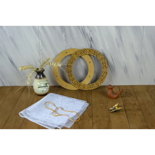 Hoop avec aimants 18 cm (Chêne) PM-017-1818O