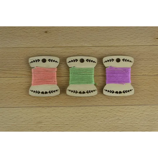 Spools, bobbins Pattern 2 (pack of 20) BB-004-20 Spools, bobbins Pattern 2 (pack of 20) BB-004-20