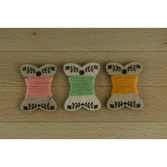 Spools, bobbins Pattern 1 (pack of 50) BB-003-50 Spools, bobbins Pattern 1 (pack of 50) BB-003-50