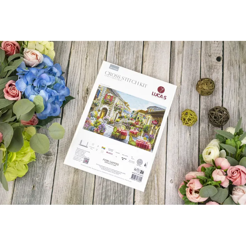 Cross Stitch Kit Fiori Caffes 52x35cm SBU5080