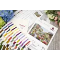 Kit de point de croix Fiori Caffes 52x35cm SBU5080