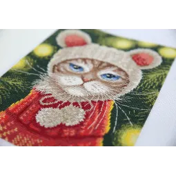 Cross stitch kit PANNA "New Year mood" 16x21 cm PPR-7263