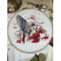 Kreuzstich-Set "Waxwing" 19x19,5 cm SANS-72