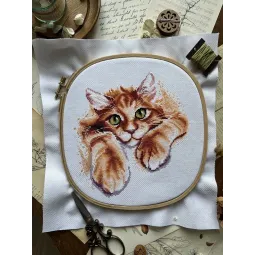 Kreuzstich-Set "Rotes Glück" 17x18.5 cm SANR-56