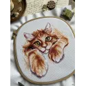 Kit de point de croix "Bonheur rouge" 17x18.5 cm SANR-56