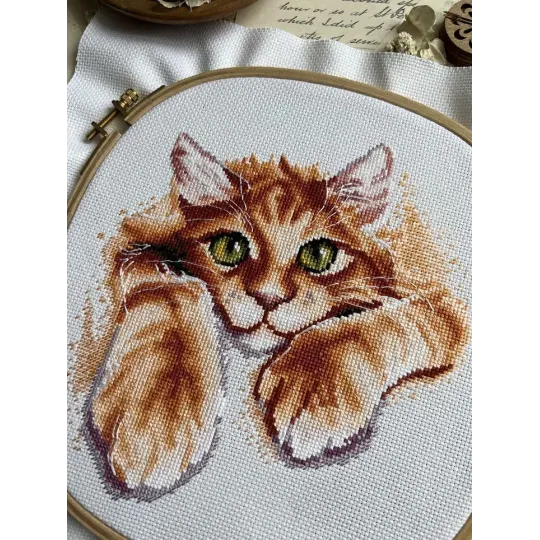 Cross stitch kit "Red happiness" 17x18.5 cm SANR-56