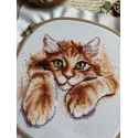 Kit de point de croix "Bonheur rouge" 17x18.5 cm SANR-56