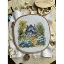 Kreuzstich-Set "Im Landhaus" 17,5 x 17 cm SANN-37