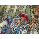 Kit de point de croix PANNA "Mythologie slave. Baba Yaga" 27x36.5 cm PVS-7408
