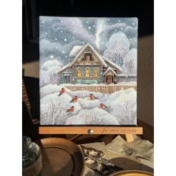 Cross stitch kit "Where it's warm" 23 х 25,5 cm SANT-18