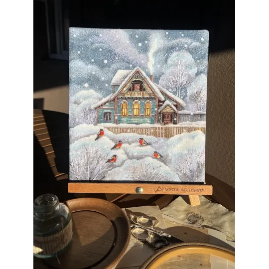 Cross stitch kit "Where it's warm" 23 х 25,5 cm SANT-18
