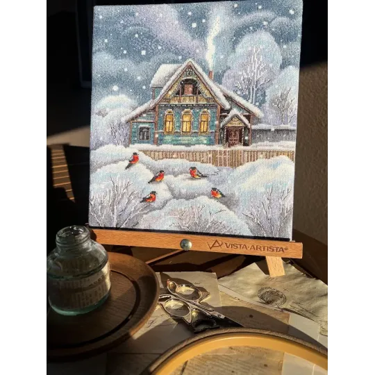 Cross stitch kit "Where it's warm" 23 х 25,5 cm SANT-18