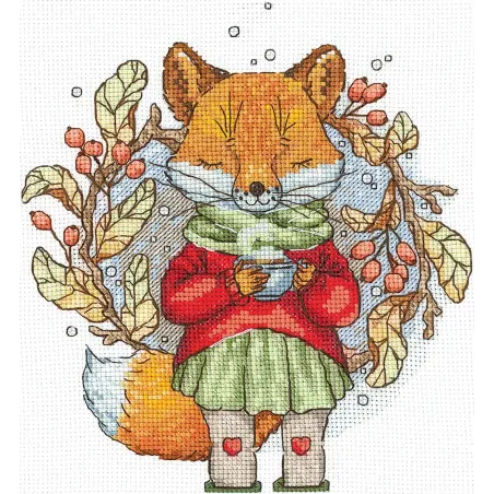 Kreuzstich-Set „Herbsttee“ 15 х 17 cm SANO-32