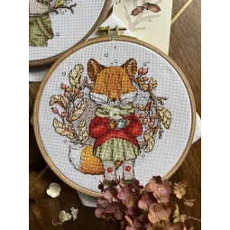 Набор для вышивания крестом «Осенний чай» 15 х 17 cm SANO-32