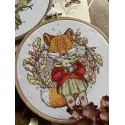 Набор для вышивания крестом «Осенний чай» 15 х 17 cm SANO-32