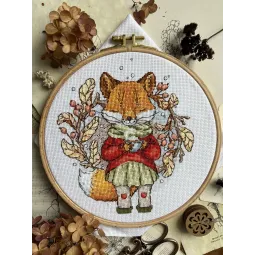 Набор для вышивания крестом «Осенний чай» 15 х 17 cm SANO-32