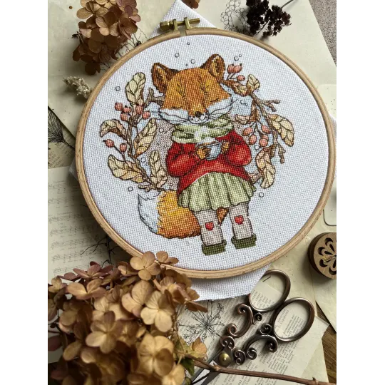 Kreuzstich-Set „Herbsttee“ 15 х 17 cm SANO-32