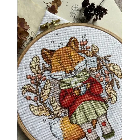 Kreuzstich-Set „Herbsttee“ 15 х 17 cm SANO-32