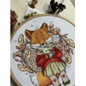 Набор для вышивания крестом «Осенний чай» 15 х 17 cm SANO-32