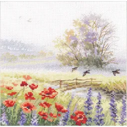 Kit de point de croix "Aquarelles d'été. Martinets" S3-37