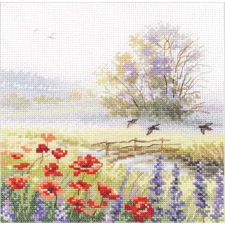 Kreuzstich-Set "Sommerwasserfarben. Mauersegler" S3-37