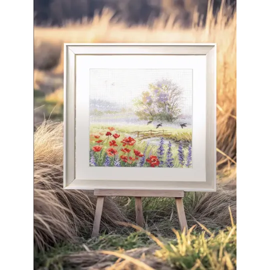 Kreuzstich-Set "Sommerwasserfarben. Mauersegler" S3-37