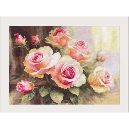 Kreuzstich-Set "Rosen im Sonnenlicht" S2-54