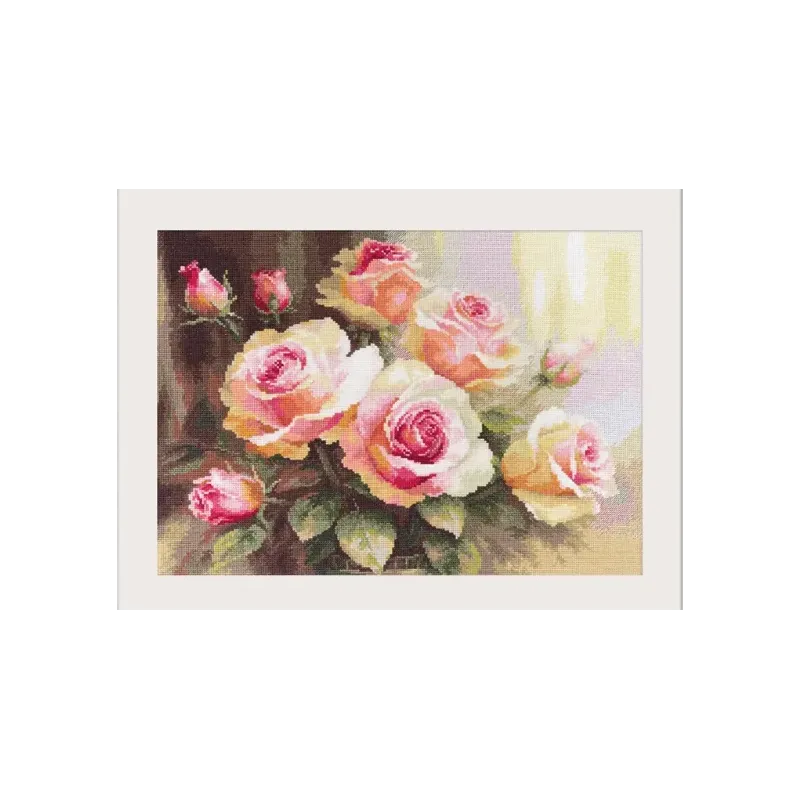Kreuzstich-Set "Rosen im Sonnenlicht" S2-54