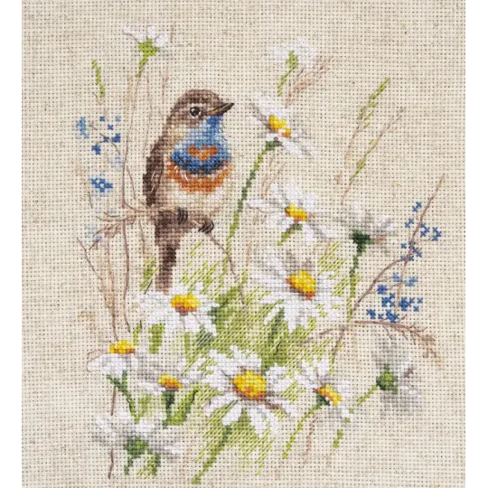 Cross stitch kit "Bluethroat" S1-39