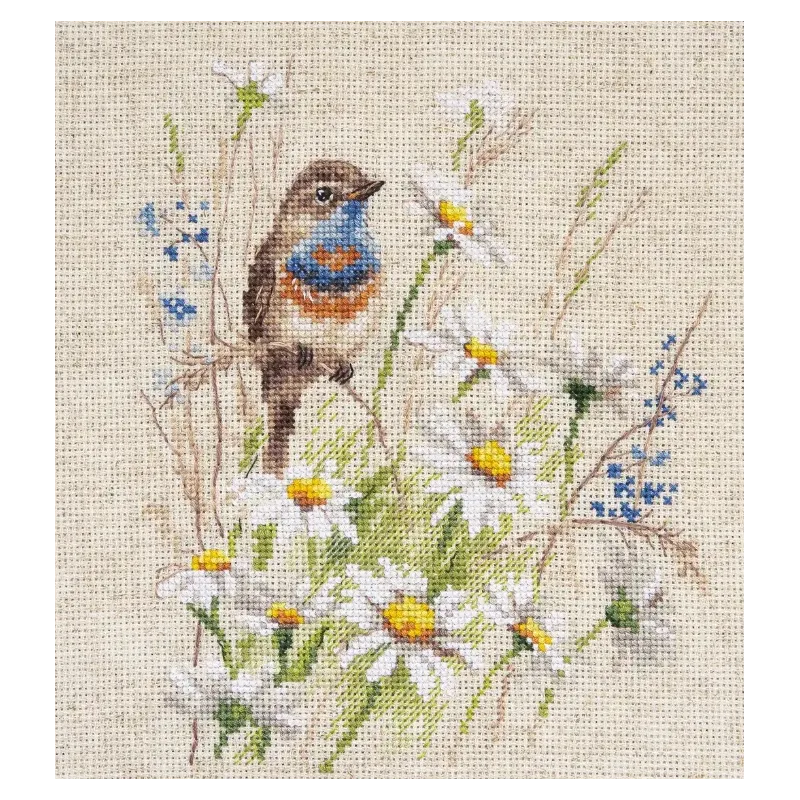 Cross stitch kit "Bluethroat" S1-39