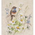 Cross stitch kit "Bluethroat" S1-39
