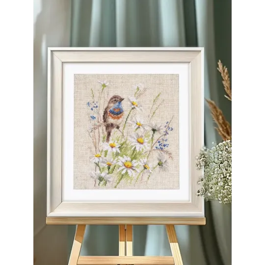 Cross stitch kit "Bluethroat" S1-39