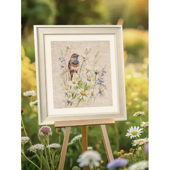Cross stitch kit "Bluethroat" S1-39