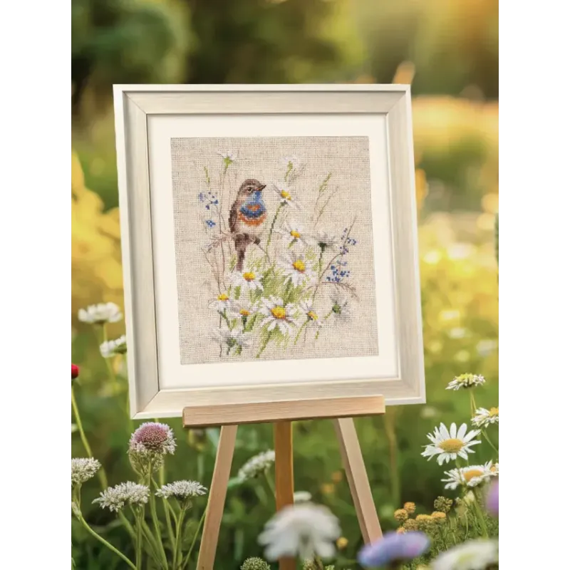 Cross stitch kit "Bluethroat" S1-39
