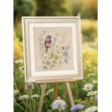 Cross stitch kit "Bluethroat" S1-39