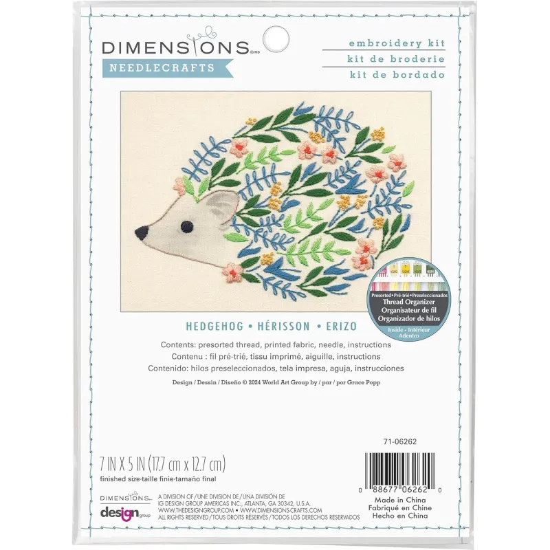 Набор для вышивания крестиком Ежик D71-06262
