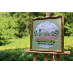 Kit point de croix été rouge 31.7x31.7 cm S/VM041