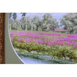 Kit point de croix été rouge 31.7x31.7 cm S/VM041