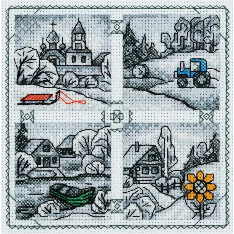 Cross stitch kit PANNA "Country motives" PDE-1917