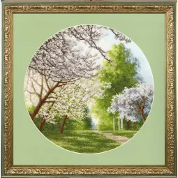 Set de broderie printanière 31,7x31,7 cm S/VM042