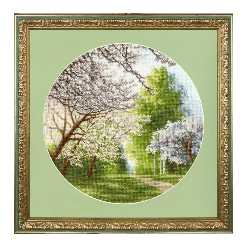 Set de broderie printanière 31,7x31,7 cm S/VM042
