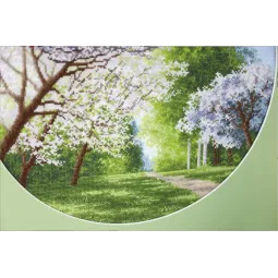 Siuvinėjimo rinkinys Pavasario spalvos 31,7x31,7 cm S/VM042
