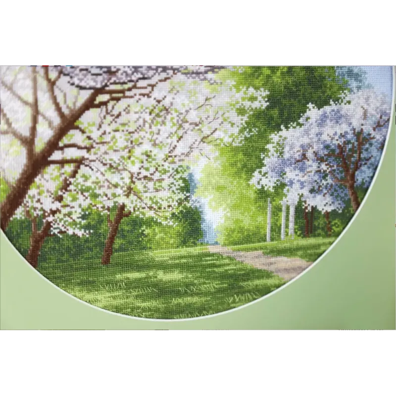 Siuvinėjimo rinkinys Pavasario spalvos 31,7x31,7 cm S/VM042