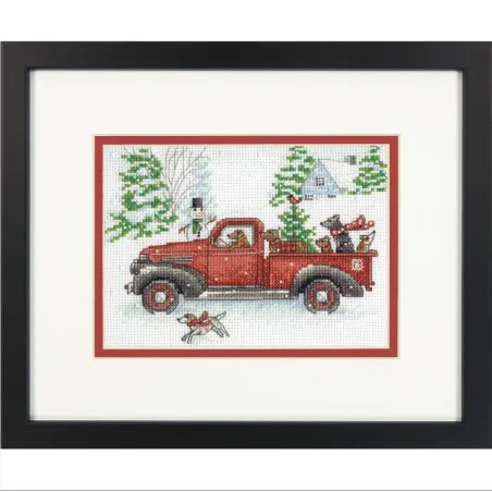 Kryželio siuvinėjimo rinkinys "Joy Ride" 17,7x12,7 cm D70-09622