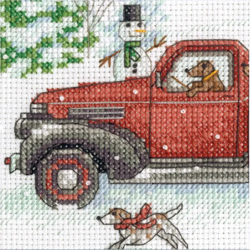 Cross stitch kit "Joy Ride" 17,7x12,7 cm D70-09622