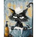 Kit de peinture par numéros "Shower time" 40x50 cm W034 0425
