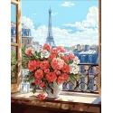Набор для рисования по номерам "Окно в Париж" 40x50 см W032 0225